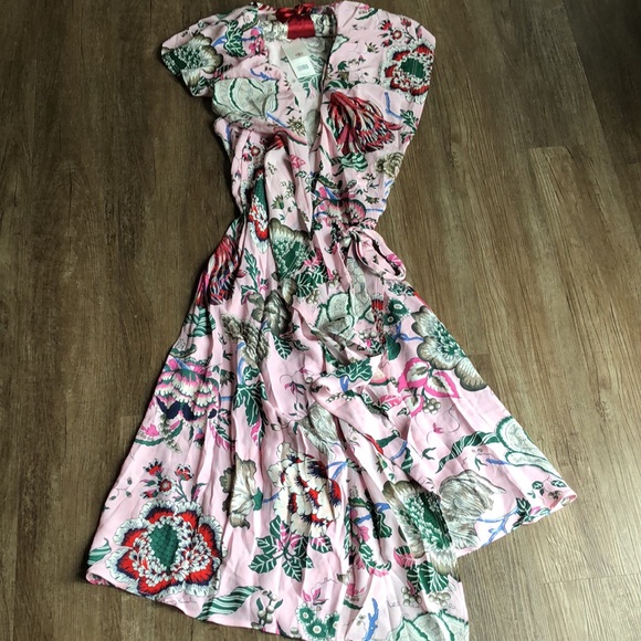 Tory Burch Floral Wrap Midi Dress - Picture 4 of 8